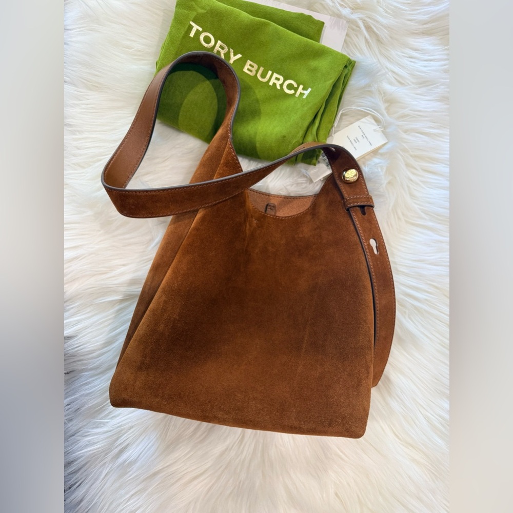 💯 Tory Burch Small Romy Suede Hobo